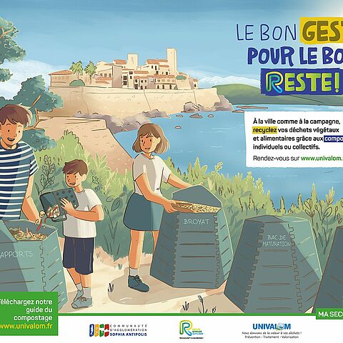 Affiche sur le tri des biodéchets