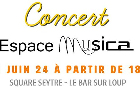 Affiche dessinée du concert Espace Musica