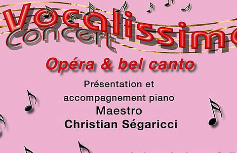 Affiche de la manifestation opéra et bel canto